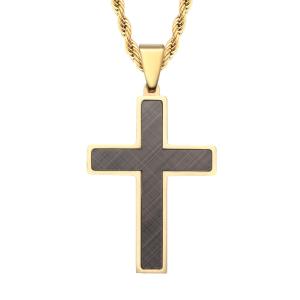 Quality Stainless Steel Cross Pendant Mens Cross Necklace Christian Jewelry Special Design for Men wholesale