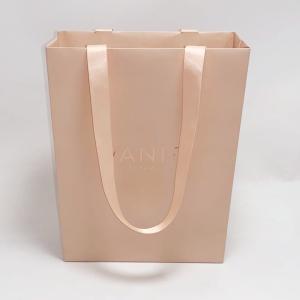 Folding Jewelry Pouch Bags Custom Printed Kraft Paper Bags Full Color Printing