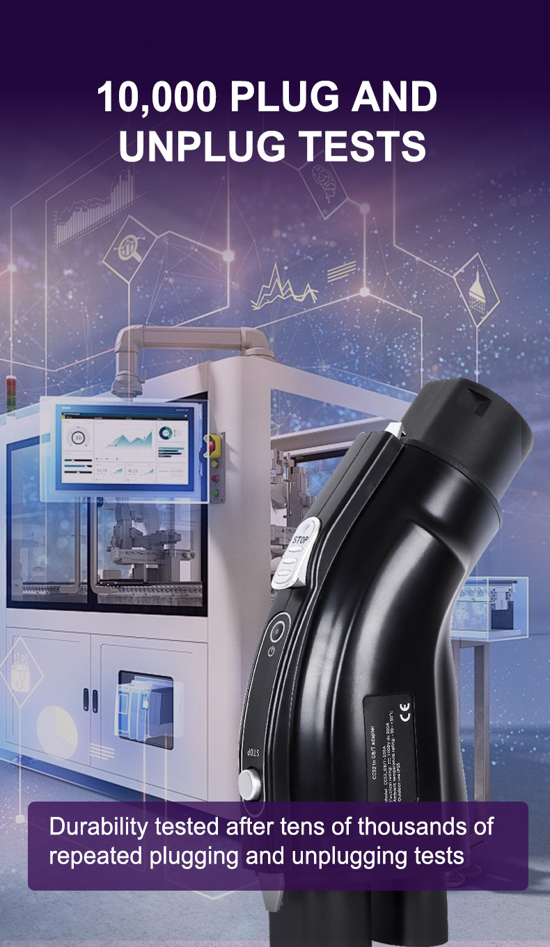 GBT CCS2 to GBT Connector Adapter 50 Amp IP65 Charging Station for Chinese Cars CHAdeMO and CCS1 Compatible