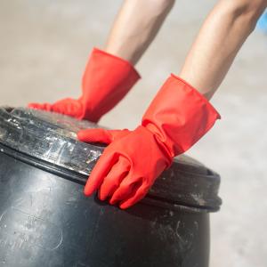Quality Wrist Protection Heavy Duty Long Rubber Gloves Liquid Proof 50-120g wholesale