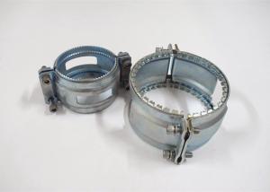 Quality Strong High Pressure Galvanized Pipe Clamp Type A - Hoop Drive Inner Black Rubber wholesale