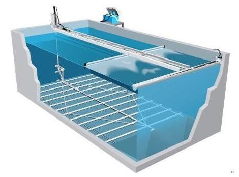 Reciprocating Bottom Scraper Used For Square Wastewater Pool
