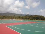Seamless Anti Slip 4mm Polyurethane Sports Flooring colorful Fadeless
