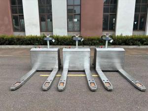 Quality Electric Pallet Lifter Jack Body Material SUS 304 Capacity 2 Tons Pedestrian Mechanical Steering wholesale