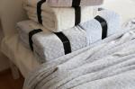 Jacquard Style Adult Plain Flannel Blanket With Twin / Full / Queen / King Size