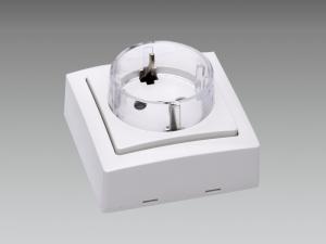 Quality Surface Mounted European / French Socket For Furniture Kitchen , Bathroom Application wholesale