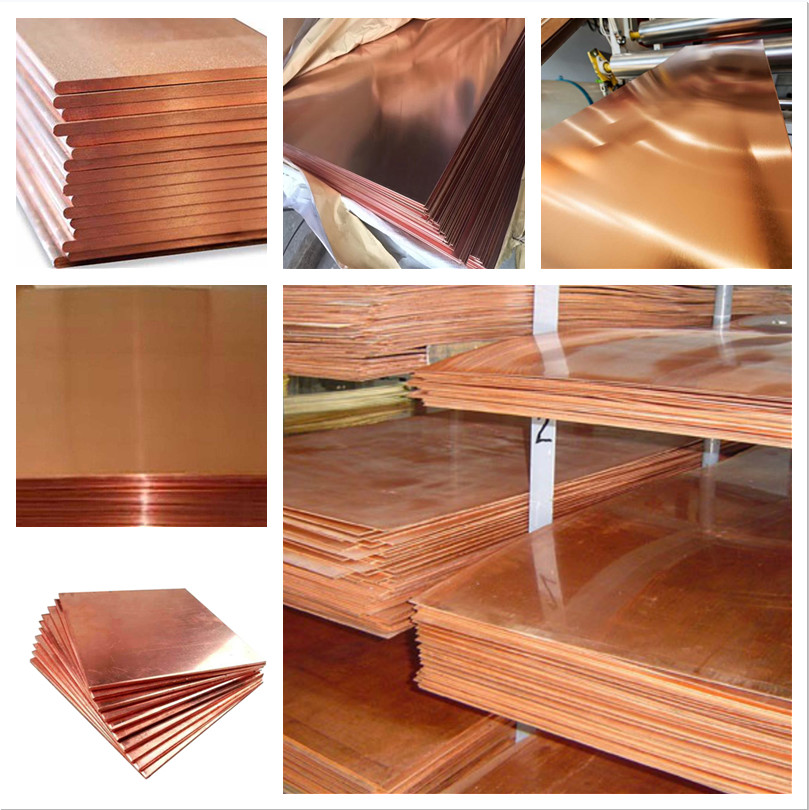 ASME Mirror Polished Copper Sheet Plate 0.4mm Golden Bright Surface