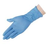 Powder Free And Latex Blue Disposable Nitrile Gloves Chemical Resistance
