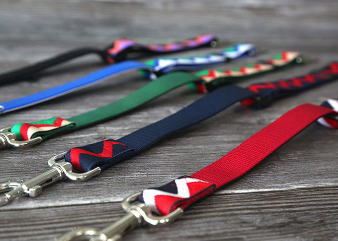 2.5cm Nylon Adjustable Car Dog Harness Seat Belt Elastic Woven Contrast
