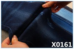 Quality Indigo Blue High Stretch Slub Denim Fabric For Jeans wholesale