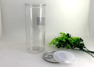 Quality 1000 Ml Aluminium Lid Clear Plastic Easy Open Jar Thin Long Tube For Seaweed wholesale