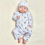 Soft Bamboo Viscose baby jumpsuit Pajamas Newborn Sleepers Boy Girl Clothes
