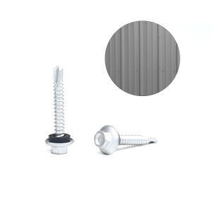 Quality Zinc Alloy Coated Waterproof 12 X38 Hex Flange Self Drilling Screw for Wall Cladding Panel wholesale