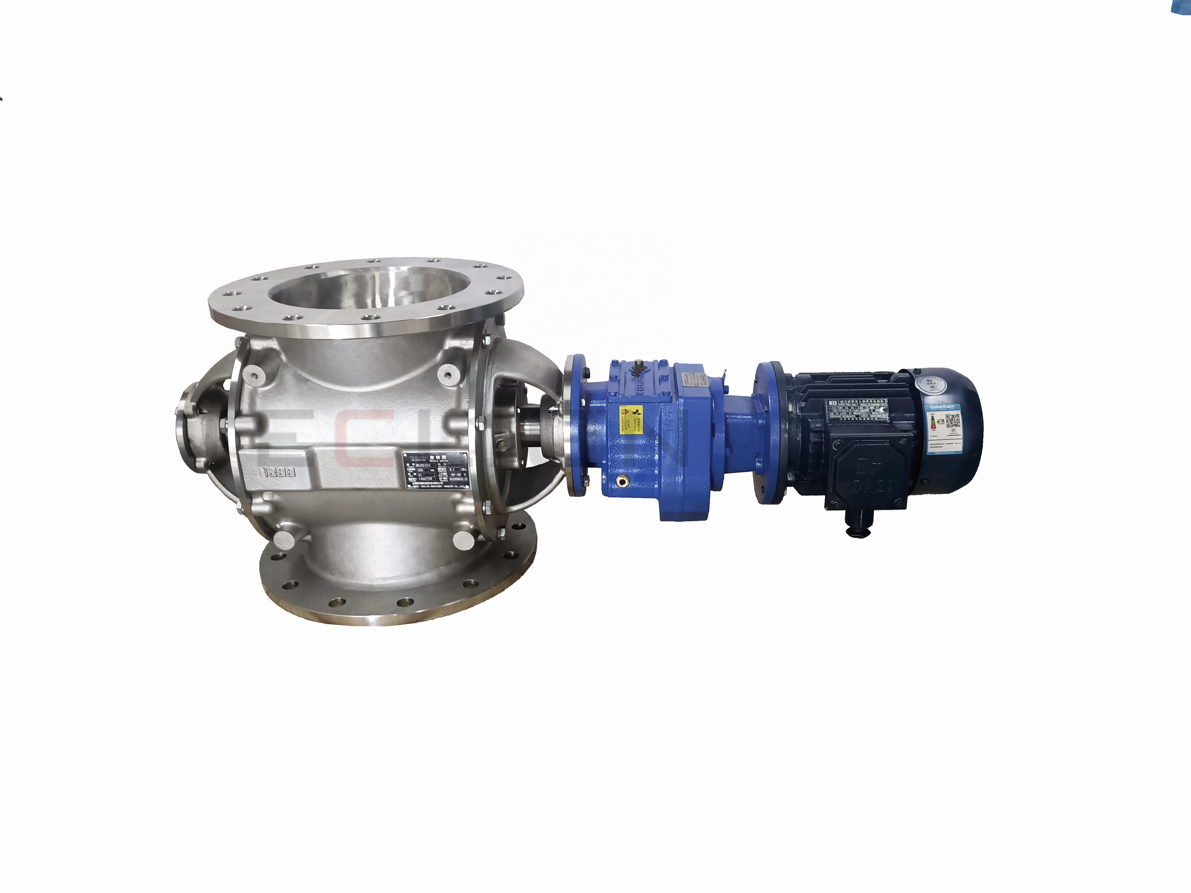 ODM External Bearing Rotary Airlock Feeder Valve For Powder Conveying