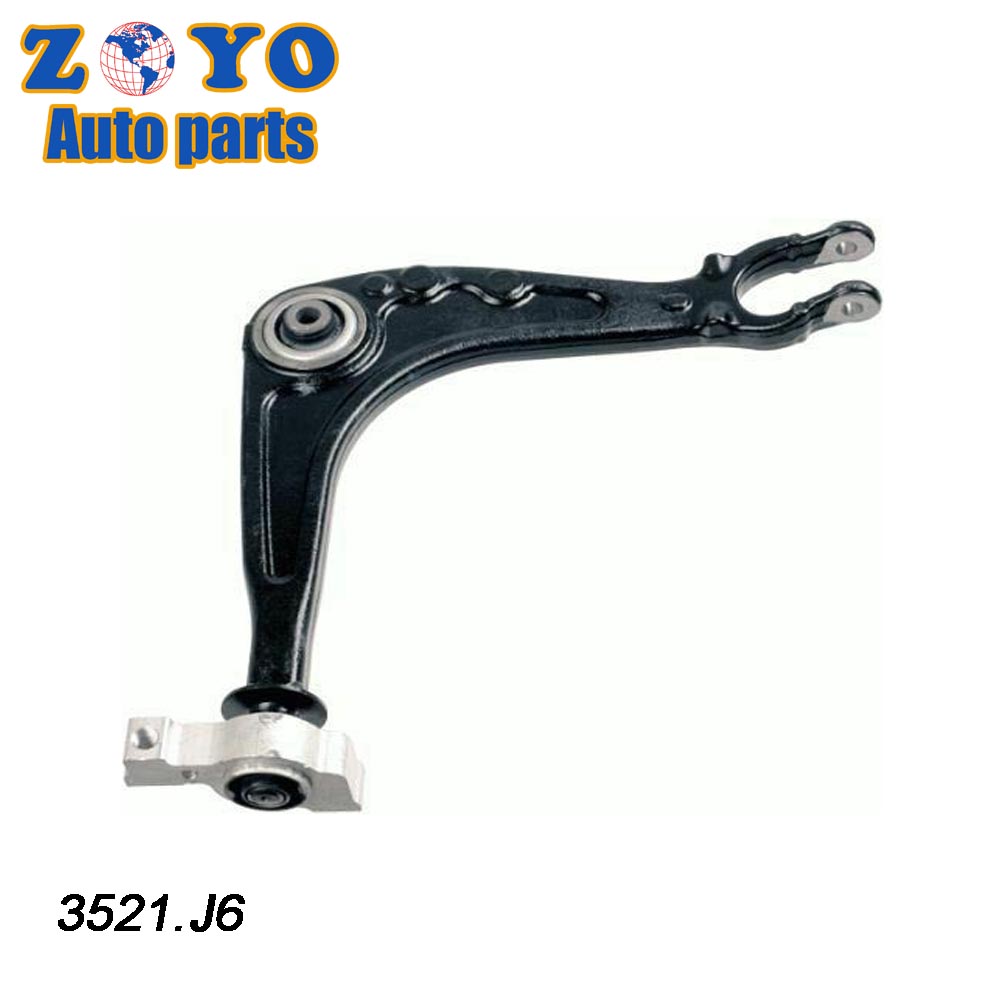 OE NO. 3521.J6 E-Coating Lower Control Arm for PEUGEOT 407 2004 Suspension Parts