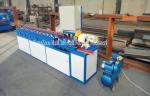 0.5 - 1.2mm Thickness Shutter Door Slat Steel Roll Forming Machine 5 - 15 m /