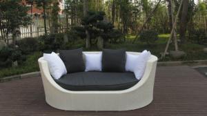 Quality 1pc PE rattan lover sofa wholesale