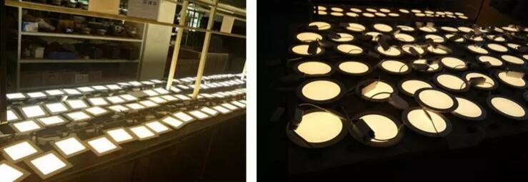 12 Watt Led Slim Panel Light Aluminum White Housing Ce 960lm For Supermarket