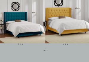 Quality modern fabric bed furniture wholesale