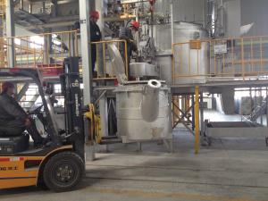 Quality 500KG 15C Capacity Molten Aluminum Transfer Ladles Pouring Molten Metal wholesale