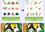 50 Pieces Early Learning Flash Cards Spot The Difference Games For Kids 3-6