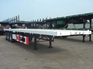 Quality Low price 3 axle flatbed container trailer 40ft wholesale