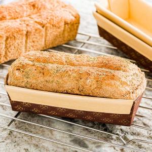 Quality Kraft greaseproof paper bread baking pans color printing custom paper baking pan paper bakeware loaf pan wholesale