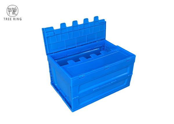 Turnover Collapsible Plastic Crate Foldable Moving Plastic Storage Crate With