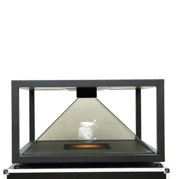LED Light Pyramid Hologram Display USB Port Advertising 165x165x82 Cm