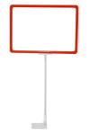 Advertising Magnetic Sign Holders , Metal Magnet Shelf Pop Poster Display Stand