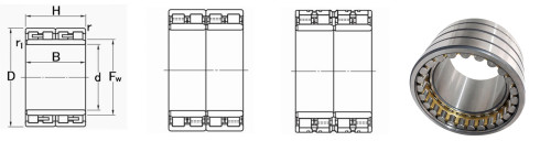 Euro Market 122FC85570 Cylindrical Roller Bearings ID 610mm OD 850mm Brass Cage