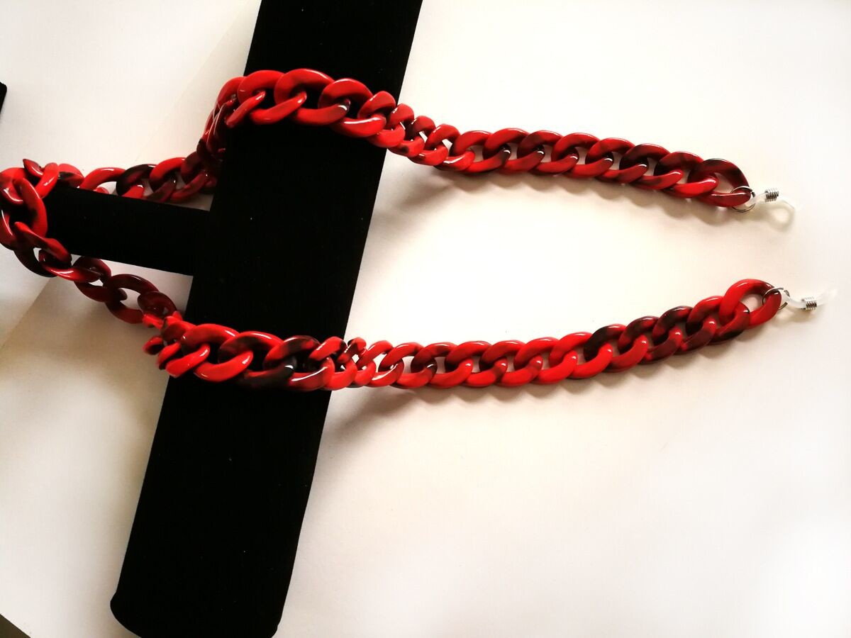 Good Quality Wholesale eye wear accessory Eyeglasses Colorful Acrylic Chain For Sale