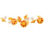 100pcs ABS colorful city field streetscape accessories plant mushroom building