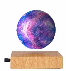 Quality PA-1019 magnetic floating levitation starry corolful change moon lamp 6INCH wholesale