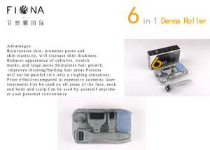 Quality YYR Korea 6 in 1 derma roller 12/300/720/1200 needles titanium micro needle therapy dermaroller wholesale