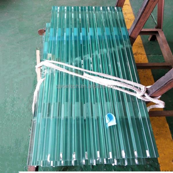 Rough Edge Cut-to-Size Laminated Safety Glass for School Staircase Bathroom