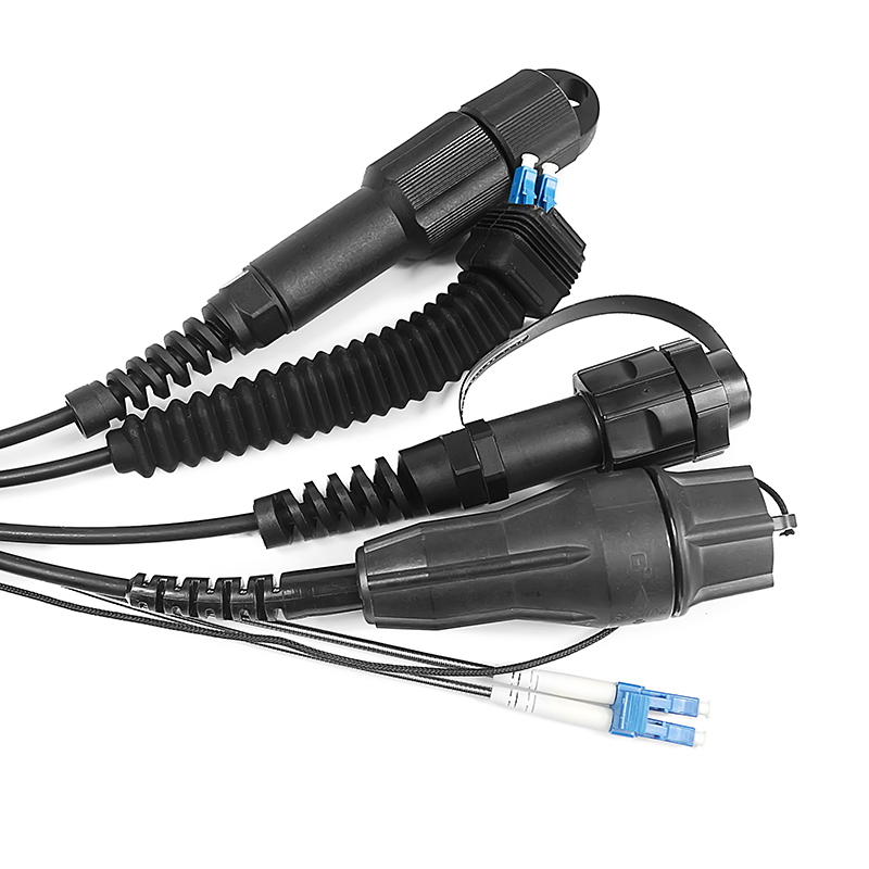 SM DX Fiber Cable Patch Cord SC APC To LC UPC With Clips RoHS Compliant