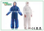 SMS Hooded Disposable Protective Suit With Elastic Wrist / Ankle / Waist