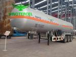 Mn Steel Gas Tank Semi Trailer Fuel Tank 55000Liters Propane Semi Trailer
