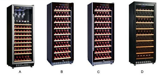 168 Bottles 450L Single Zone Direct cooling wine refrigerator