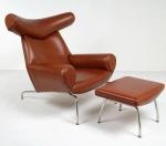 Nordic design Modern Hotel Lobby Lounge Ox Chair Designer Office Sofa Armchair
