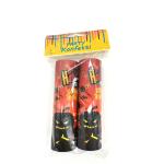 Colorful Round Strip Paper Confetti Streamer Cannon For Halloween