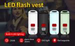 USB Rechargeable DC5V Safety Siren Keychain 150mAh With LED Light