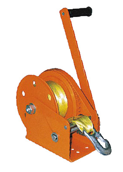 JC-C 1200-2600lbs capacity Hand Lifting Winch with nylon rope,hook and brake
