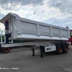 Construction Landscaping Van Type Dump Semi Truck Trailer with Fuwa / BPW Axle