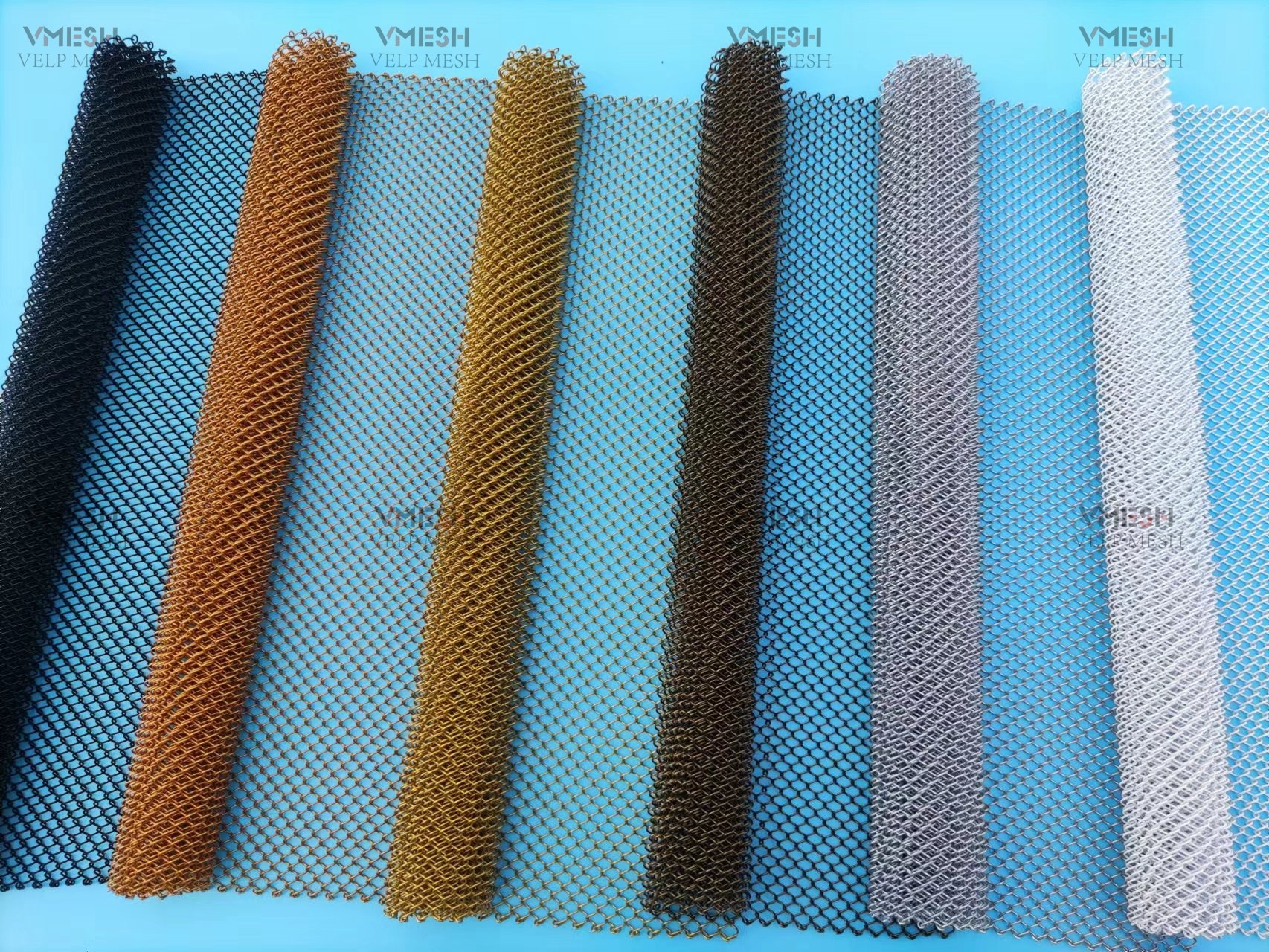 Architecture Wire Metal Coil Drapery With Different Colors For Decoration