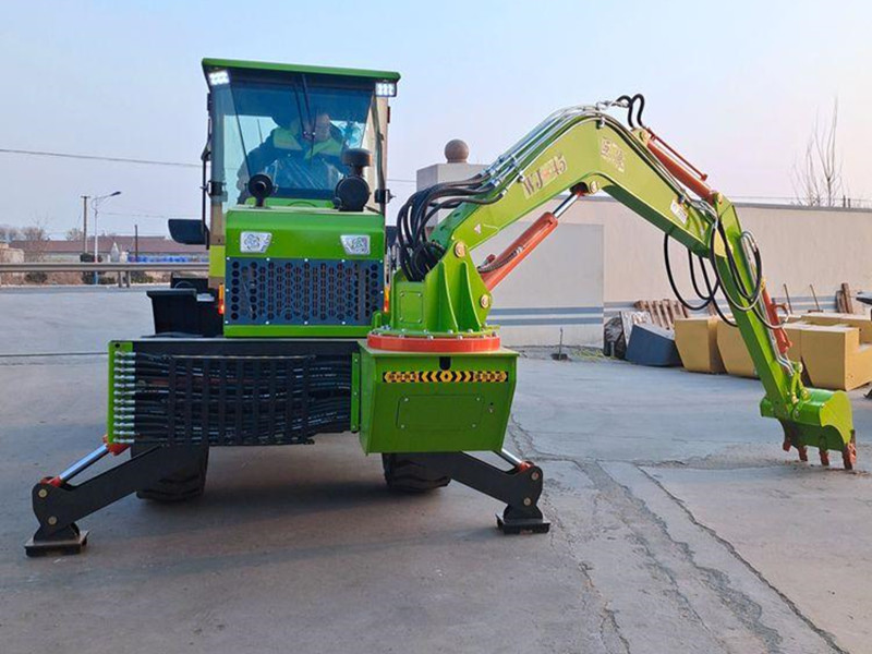Loader backhoe excavator with auger mower breaker grapple mini backhoe loader for sale