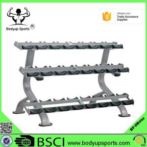 Quality Steel Safe Gym Dumbbell Rack A Shape For Heavy Duty Commercial Usage wholesale