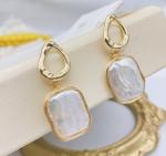 Natural Baroque Pearl Earring Fashion Irregular Pearl Dangle Earrings For Women