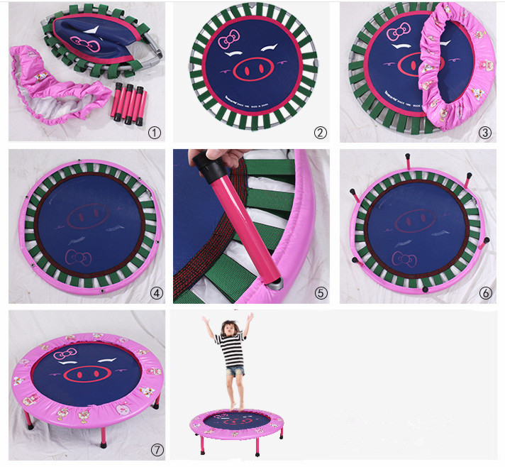 Small Size Home use Round Trampoline Bed for Fun /Gym Circuit Trainer Mini Trampoline